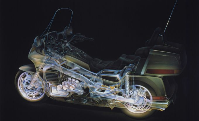 1988 GL1500 車体透視図